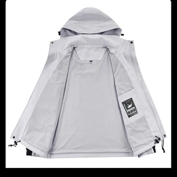 2025 المرقعة التكتيكية سترة الرجال النساء في الهواء الطلق تسلق الجبال يندبروف معطف سستة جيب مقاوم للماء سترة واقية أبلى معطف 5