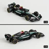 Bburago 1:43 Mercedes AMG 2024 W15 E Performance F1 Formula Car Die Cast Vehicles Collectible Model Racing Toys 6