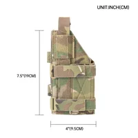 Tactical Left Hand Gun Holster Glock 17/18/19 Gun Case Adjustable Pistol Holster Mag Pouch Outdoor Hunting  Accessories 2
