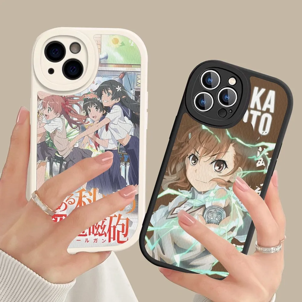 

A Certain Scientific Railgun Phone Case Hard Leather For iPhone 14 13 12 Mini 11 14 Pro Max Xs X Xr 7 8 Plus Fundas