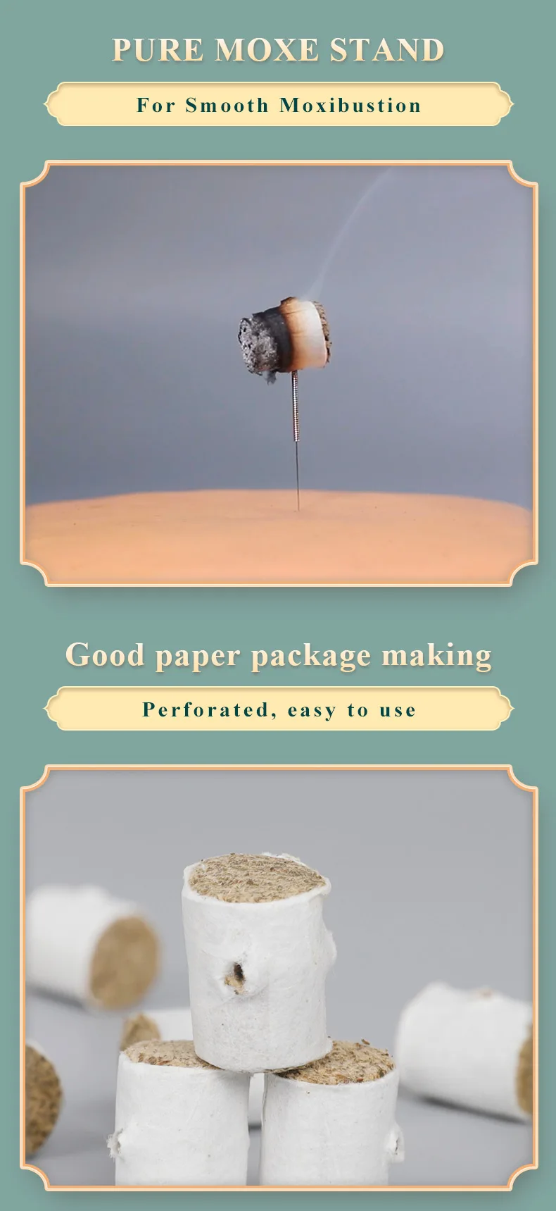 Description Picture 5 of itemMini Moxa Stick Pure Moxa Stick for Moxibustion 200pcs/box High Quality Extract Chinese Medicine Moxa Roll Warm Moxibustion Post