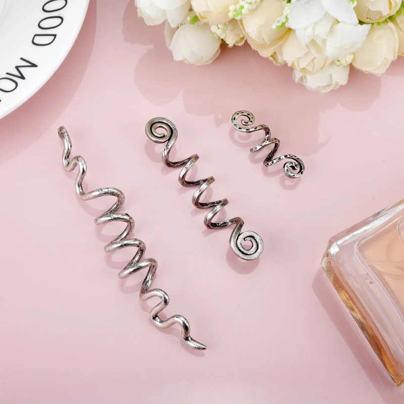 Hair Accessory Viking Spiral Charms Beads for Hair Braids for Beard Hair Beads Jewelry Vintage Women Girl Hairpin Clips Accessories-15