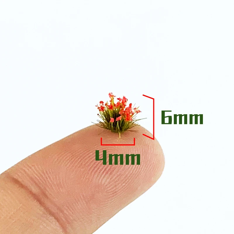 104Pcs Diy Plant Flower/Grass Model for Making Railway/Building/Garden Landscape Materials Diorama Kits 5
