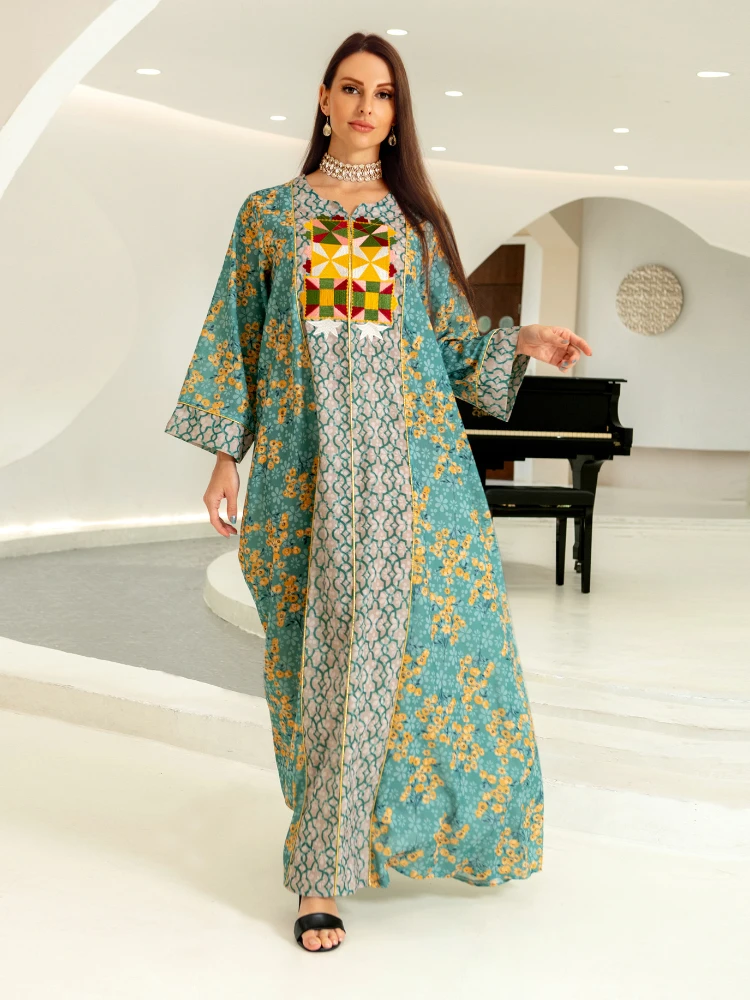 

Turkey Morocco Muslim Dress Women Abaya Kaftan Eid Party Evening Dresses for woman Dubai Autumn Islam Long Robe Femme Vestidos