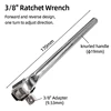 M3-M12 Screw Tap Socket 3/8” Square Drive Adjustable Jaws Extractor Tool Socket Adapter Taps Reamer Screw Extractor 4