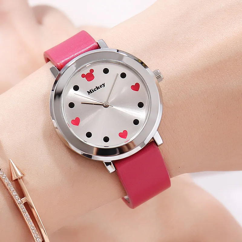 

Disney Mickey Mouse Women Quartz Wristwatch Genuine Watch for Women Luxury Girls Birthday Gifts Simple Fashion Women Watches