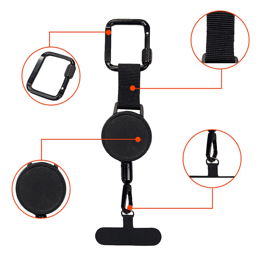 Cell Phone Tether 2-Pack Phone Lanyard With Detachable Fabric Pads - For  Hands-Free Use Hands Free Cell Phone Tether With Detachable Pads