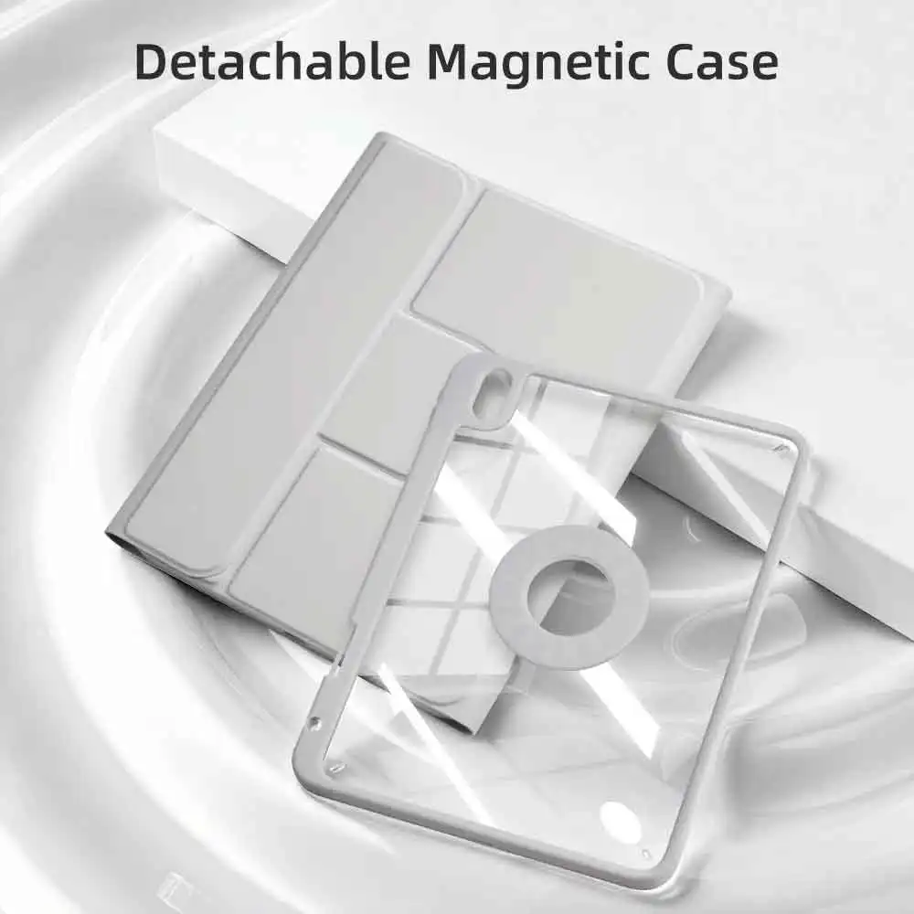 360° Rotation Detachable Magnetic Acrylic Tablet Keyboard Case