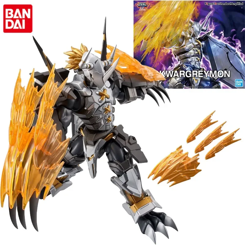 

Фигурки героев аниме Bandai, подлинные Приключения дигимона, фигурки-rise Black War, серая экшн-игрушки для мальчиков и девочек, подарок, Коллекционная модель