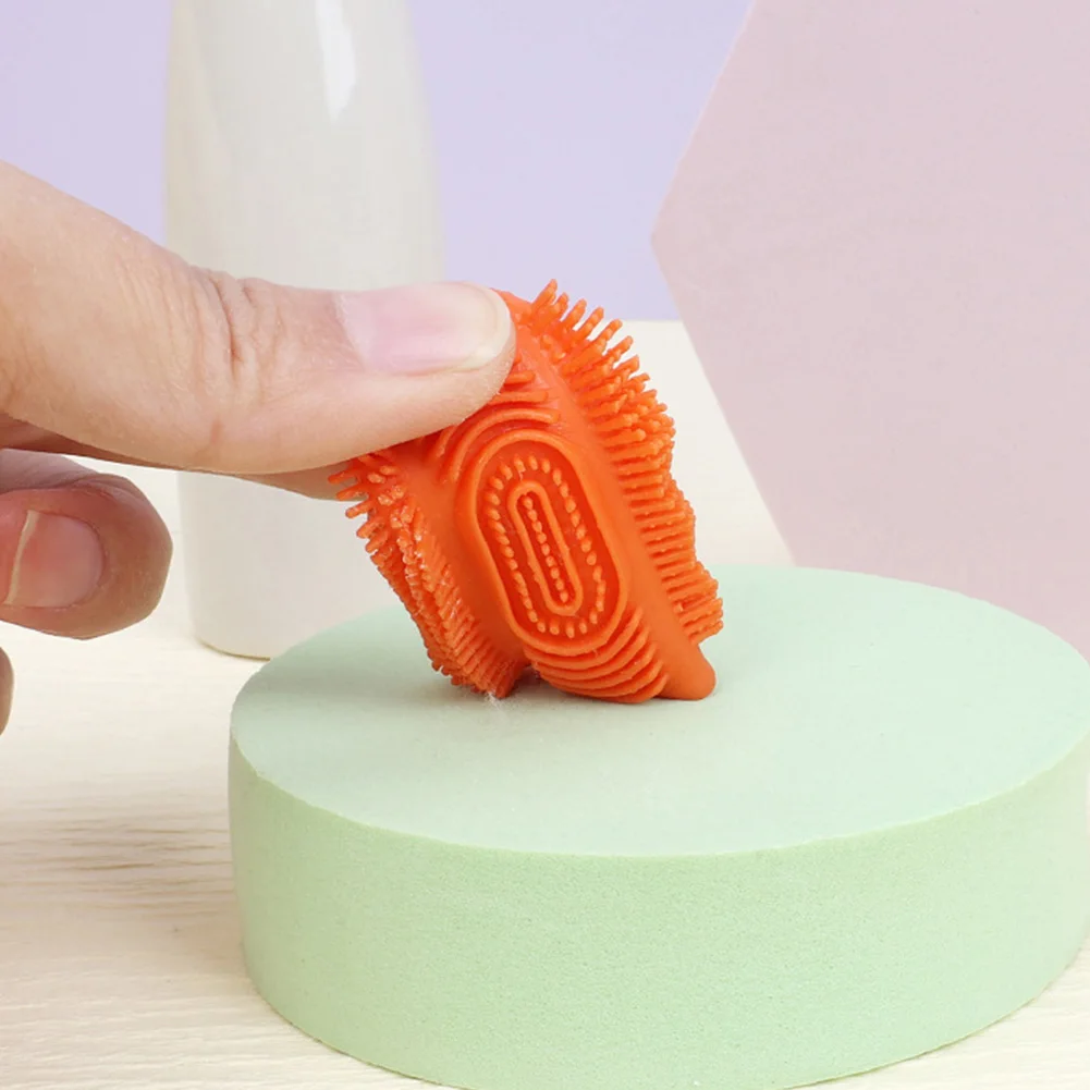 6Pcs Soft Pet Finger Toothbrush with Storage Box Teeth Cleaning Tool Dental Care Brush for Cleaning Pet Bad Breath Accessories