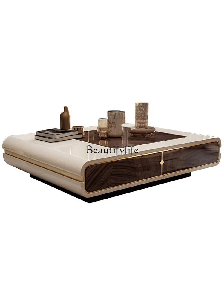 

Paint Light Luxury Coffee Table High-Grade Modern Simple Home Italian Living Room