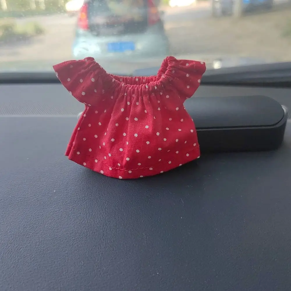 שמלות ג 'ינס בובת אופנה איכותית שמלות ג' ינס multides מזדמנים לובשים נקודה מודפסות שמלות ילדים צעצועים ל 10 ס "מ בובות