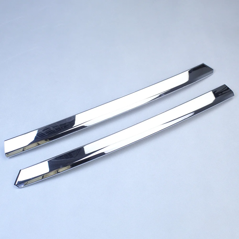 For Volvo S90 V90 2021 2022 2023 Front Bumper Chrome Decorative Strip Front Fog Lamp Frame Lower Decorative Strip