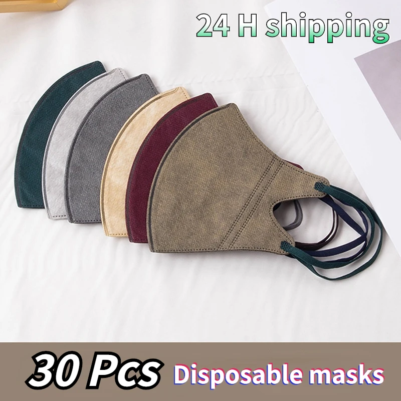 

Маска одноразовая Нетканая с принтом для мужчин и женщин, защитная 3-слойная, для косплея и Хэллоуина, 30 шт.