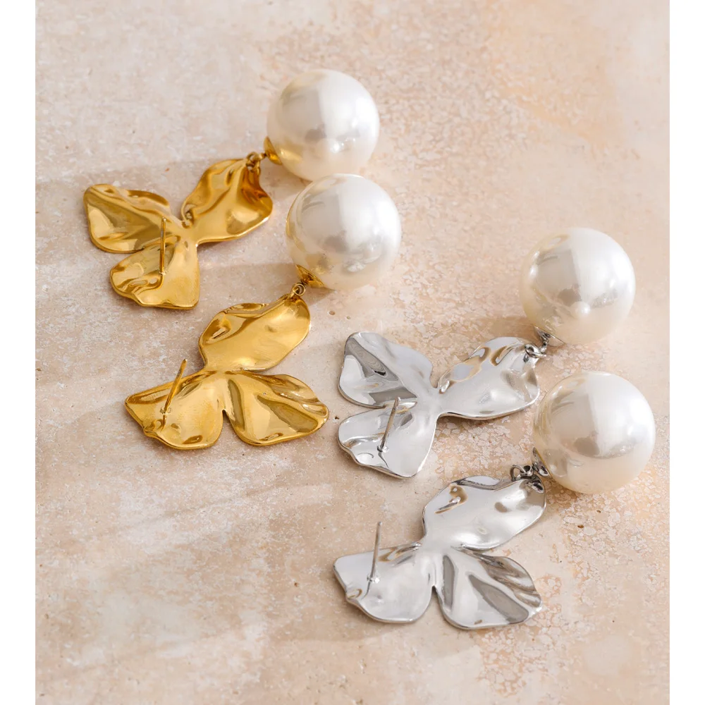 Yhpup Earrings Pearls Stainless Steel Popularity