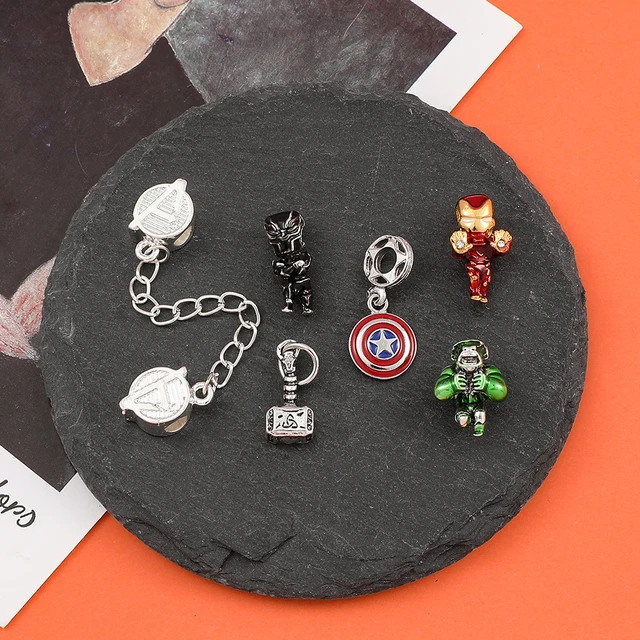 Superhero Spiderman Beads Bracelet Avengers Charm Enamel Crystal Pendant  Bangles for Women Jewelry Accessories Bracelet - AliExpress