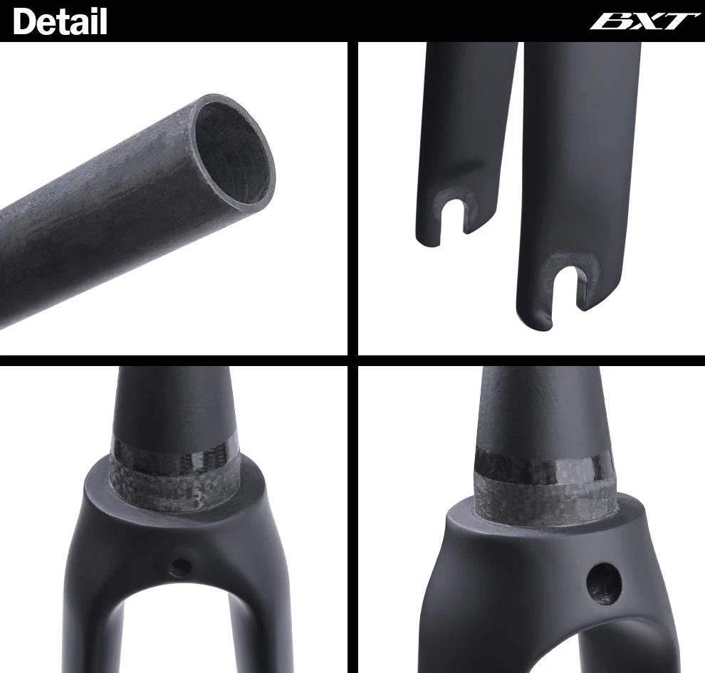 V Brake Full Carbon 39.8mm Tapered Bicycle Fork 700C Road