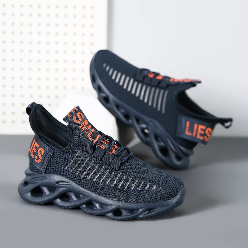 boy sandals fashion Boys Girls Breathable Sports Shoes Children's Sports Shoes Boys Girls Running Outdoor Sneakers Kids Lace-up Jogging Shoes children's shoes for high arches Children's Shoes