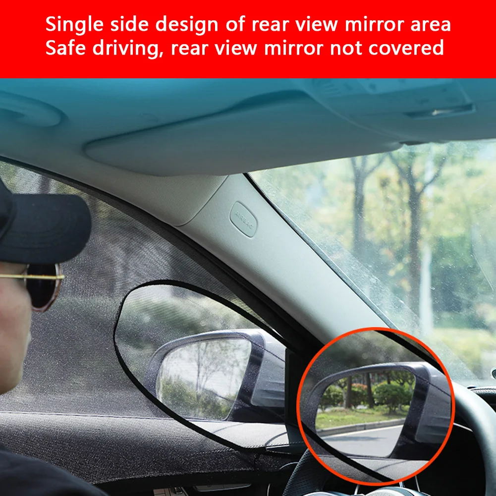 1 Pair Car Front Side Window Sun Shade Double Layer Mesh Anti Mosquito  Screen Car Exterior Accessories| | - AliExpress