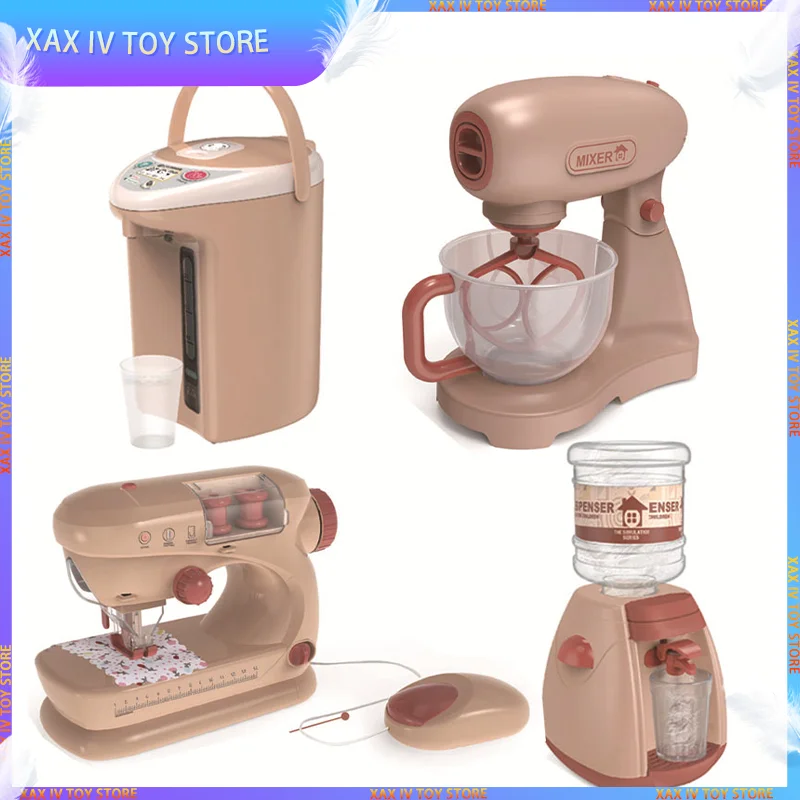

Children Electrical Coffee Machine Dispenser Mixer Set Pretend Play House Simulation Food Kitchen Toy For Girl Boy Kid Girl Gift