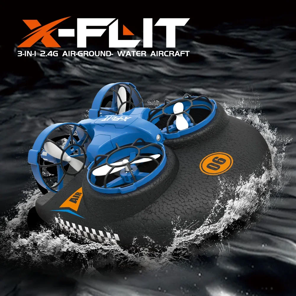 JJRC H116 RC Drone 2.4Ghz 3 in 1 RC Plane Boat Vehicle Flying Air/Boat/Land Driving Altitude Hold Headless Mode RC Quadcopter 6
