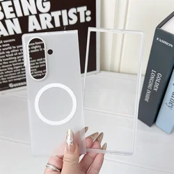Premium Ultra - Slim Transparent Magnetic Phone Case with Wireless Charging Compatibility - Galaxy Z Fold4 (Frosted White)