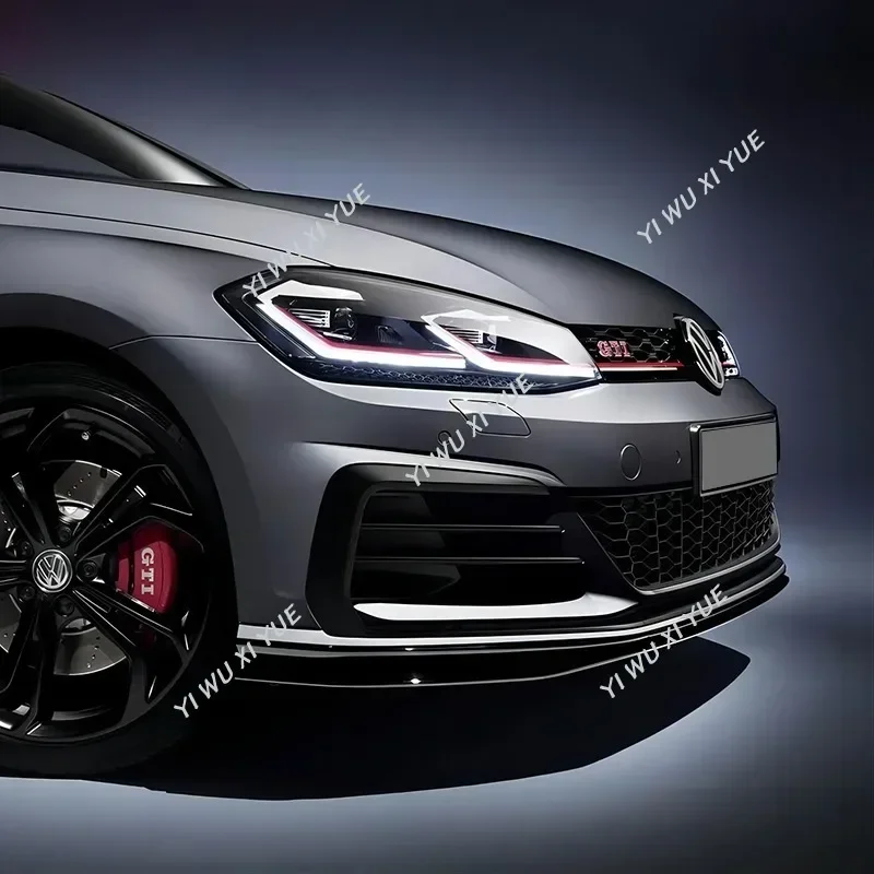 Tcr Paraurti Anteriore Spoiler Splitter Per Vw Golf 7.5 Golf Mk 7.5 Gti 2017-2020 Auto Paraurti Anteriore Spoiler Copertura Guard Body Kit
