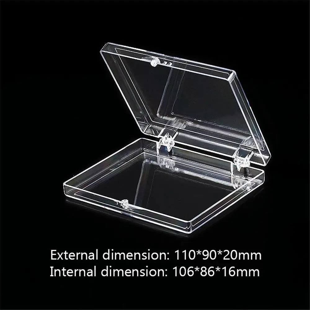 Acrylic Transparent Box Lid Jewelry Candy Storage Box Badge Commemorative Coin Storage Box Personal Postcard Box Home Accessory 4