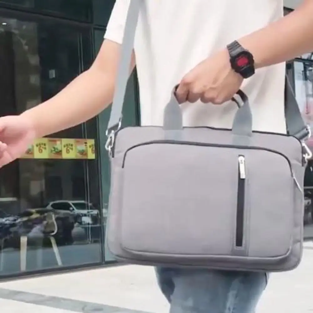 Borsa per Computer Portatile a Doppia Parete, Antiurto, Design a Tracolla, Impermeabile, Zaino per Documenti, per Ufficio - immagine 5