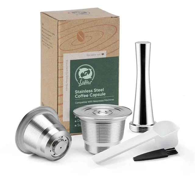 Coffee Capsule For Nespresso Refillable Pod Stainless Steel Coffee Filters nesspreso capsule reutilisable capsulas