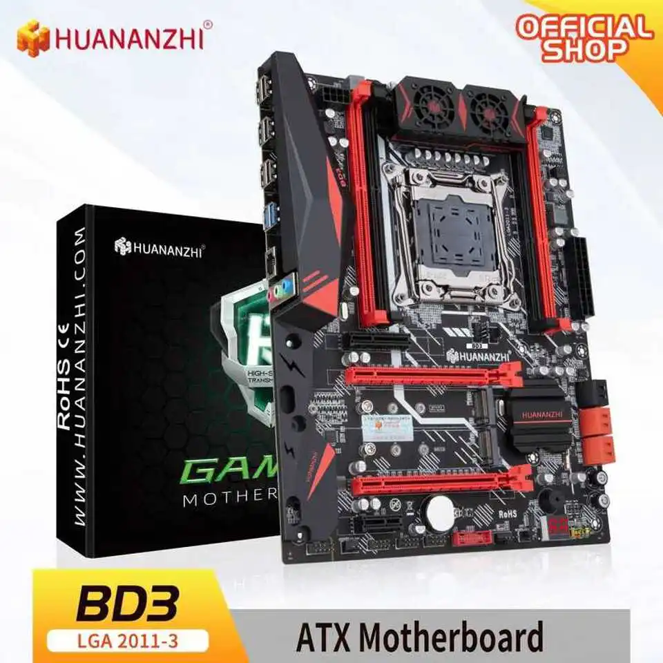 HUANANZHI X99 BD3 LGA 2011-3 마더보드, E5 2696/2678/26..