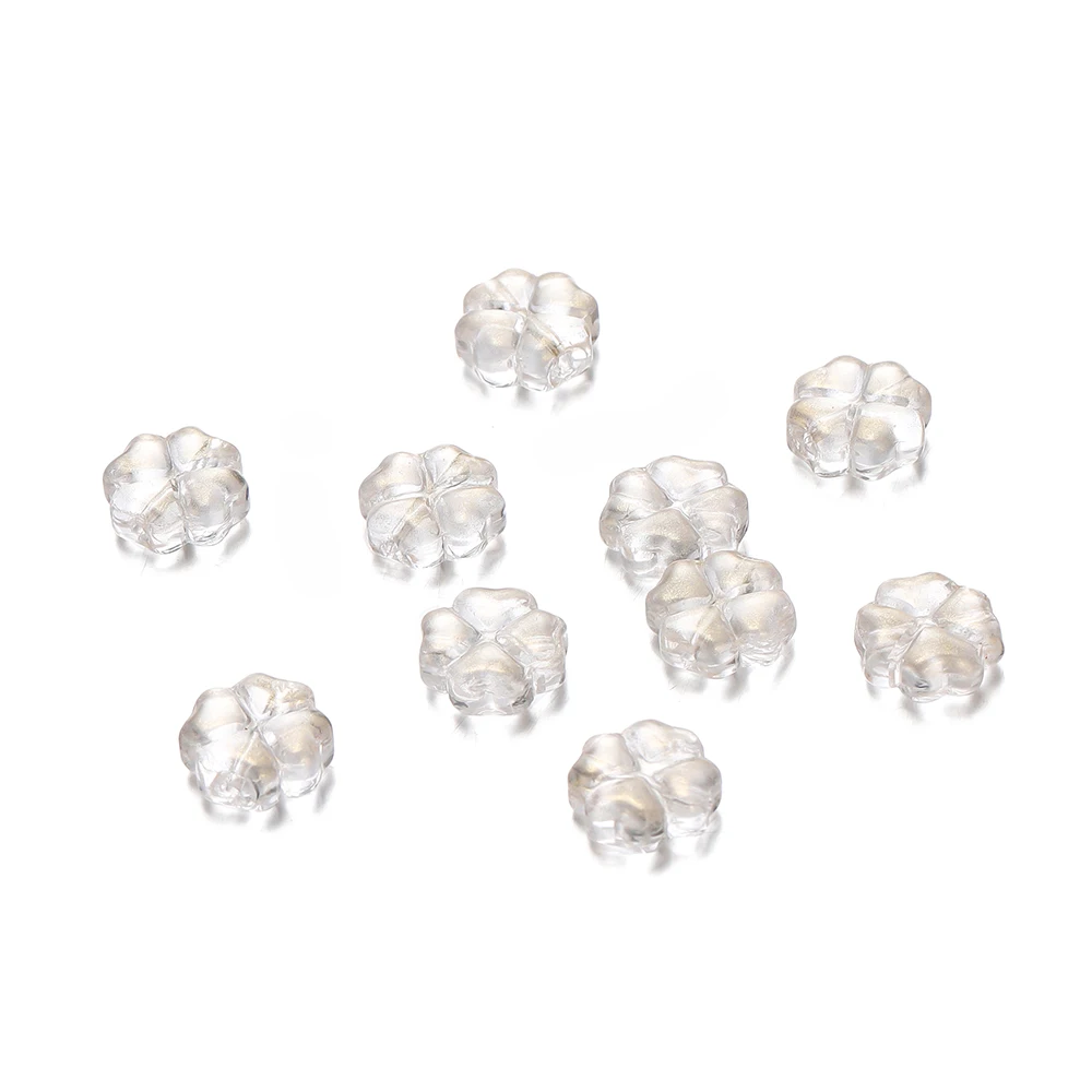 10/20 stücke 10mm Tschechische Lampwork Kristall Blume Spacer Perlen Flache Runde Lose Perlen Für DIY Schmuck Machen liefert Zubehör – Detail 2
