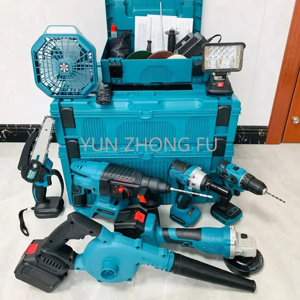 

High Quality Control Battery Power Cordless Tools Combo Set 20v Electric Angle Grinder Hammer Brushless Drill