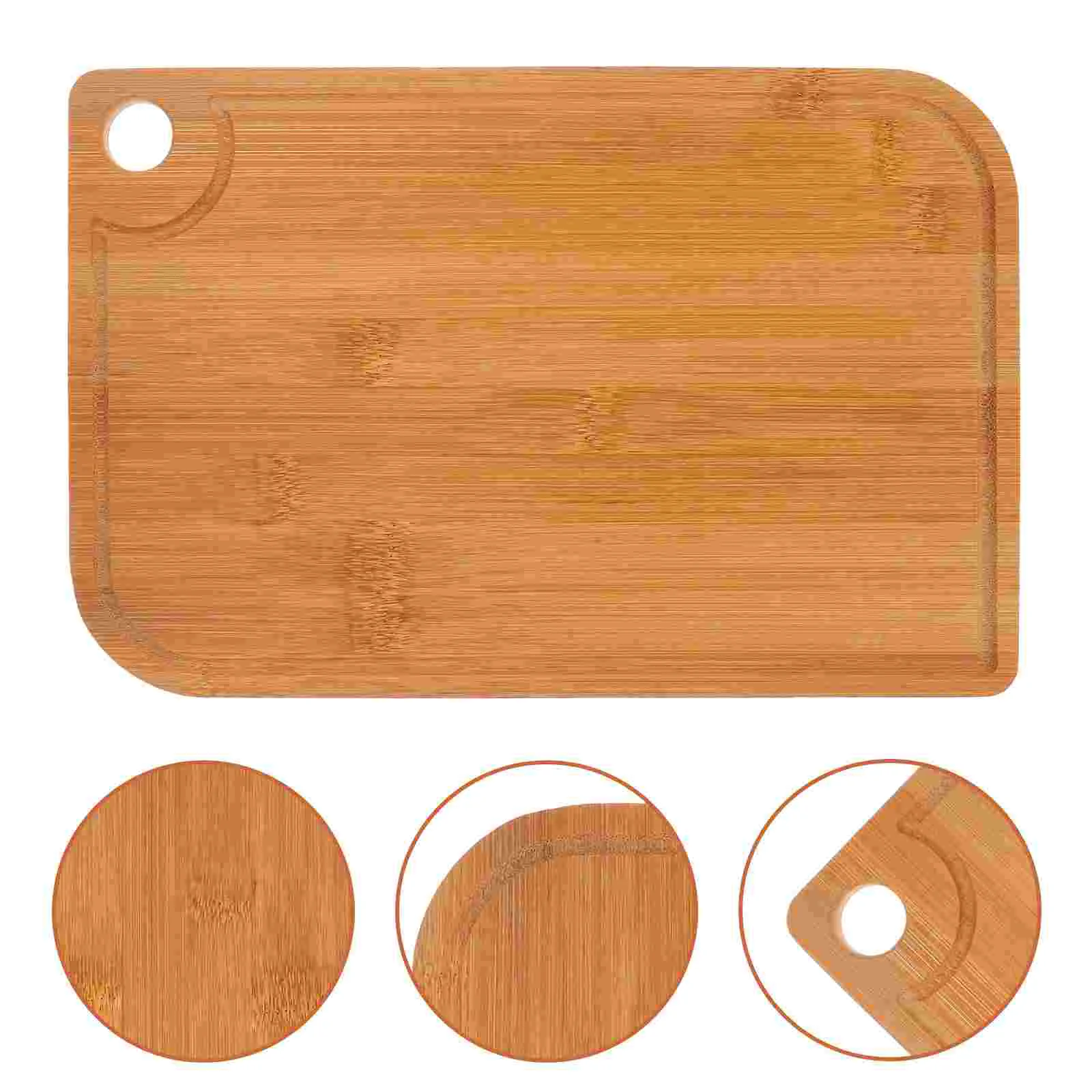 

Bamboo Cutting Board Chopping for Kitchen Bulk Boards Small Cheese Reusable Dishwasher Safe Food Tool