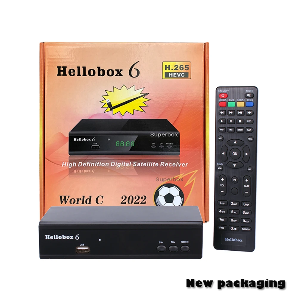 Hellobox6SatelliteTVReceiverH265HEVC1080PMultiStreamT2MISet
