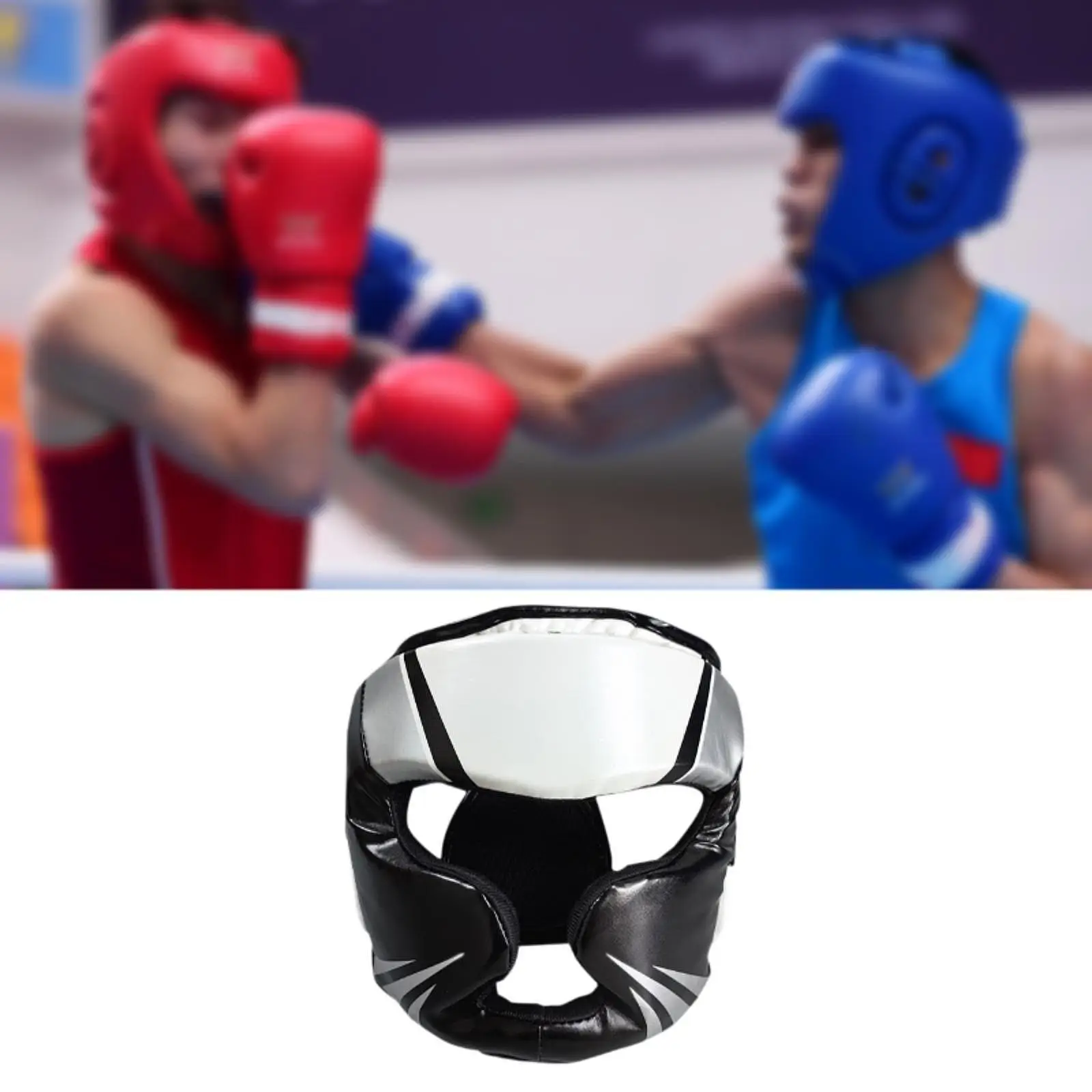 Boxing Headgear Boxing Protector Head Gear Ventilated Full Face Protection for Kickboxing Muay Thai Martial Arts Grappling Mma Boxing Headgear Boxing Protector Head Gear Ventilated Full Face Protection for Kickboxing Muay Thai Martial Arts Grappling Mma