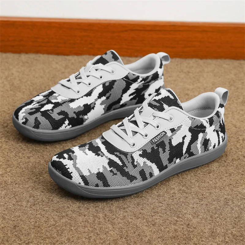 New Fashion Unisex Wider Shoes Breathable Mesh Men Barefoot Wide-toed Shoes Brand Flats Soft Zero Drop Sole Wider Toe Sneakes