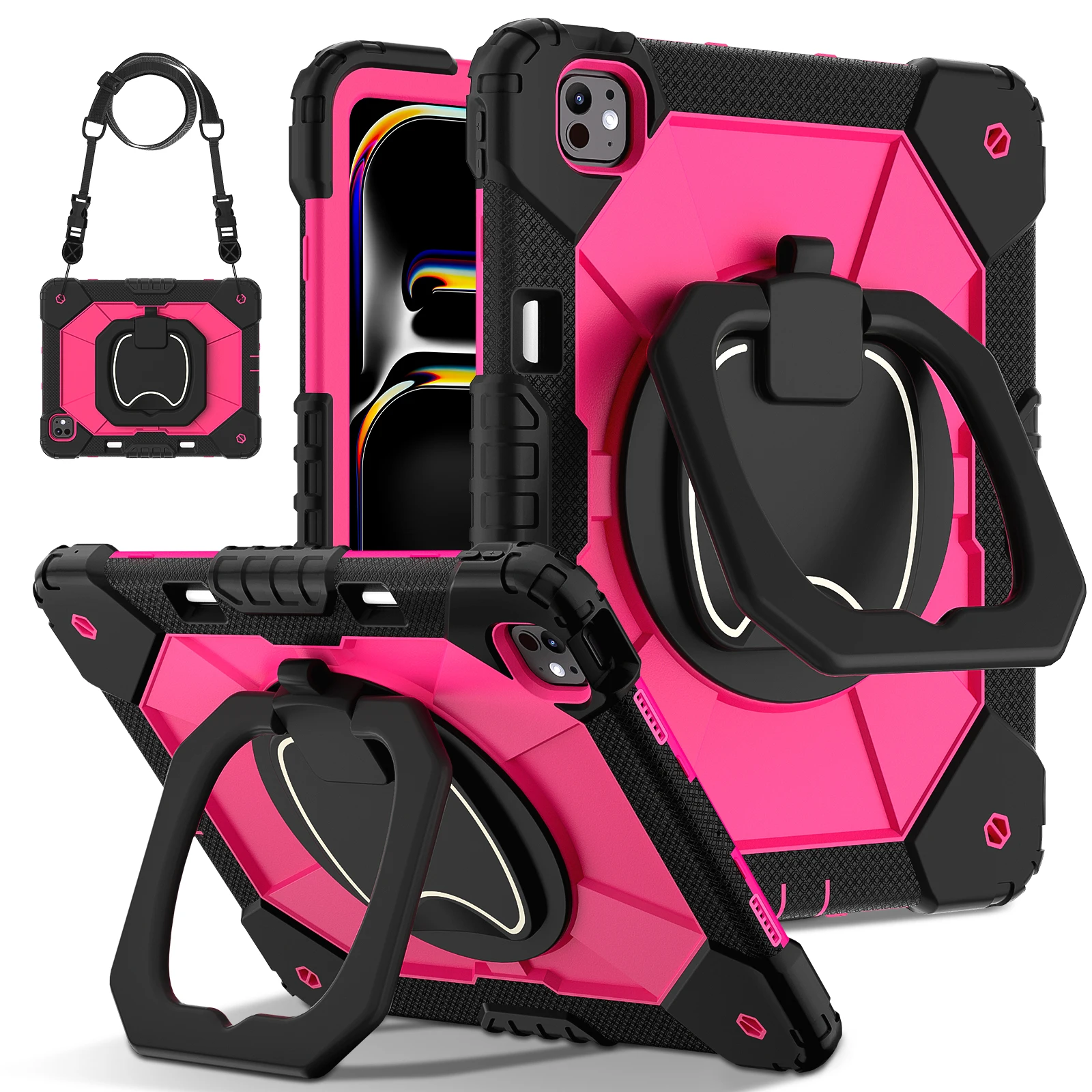 Enhanced 360 Rotating Stand Armor Case - Heavy Duty Cover