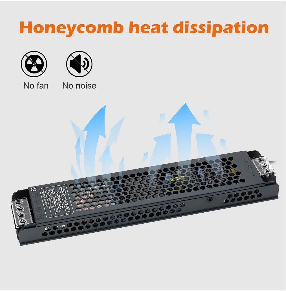 Description Picture 6 of itemLED Power Supply AC190-240V DC12V 24V Mute Lighting Transformer LED Converter Light Driver Power Adapter 60W 100W 200W 300W 400W