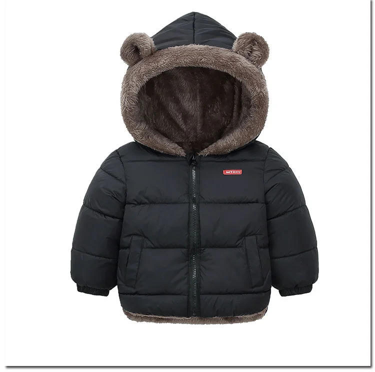 wool pea coat Autumn Winter Children Clothes Fleece Jacket for Boys Girls Fashion Thick Warm Baby Costume Hooded Warm Outwear Kids Cotton Coat light green jacket