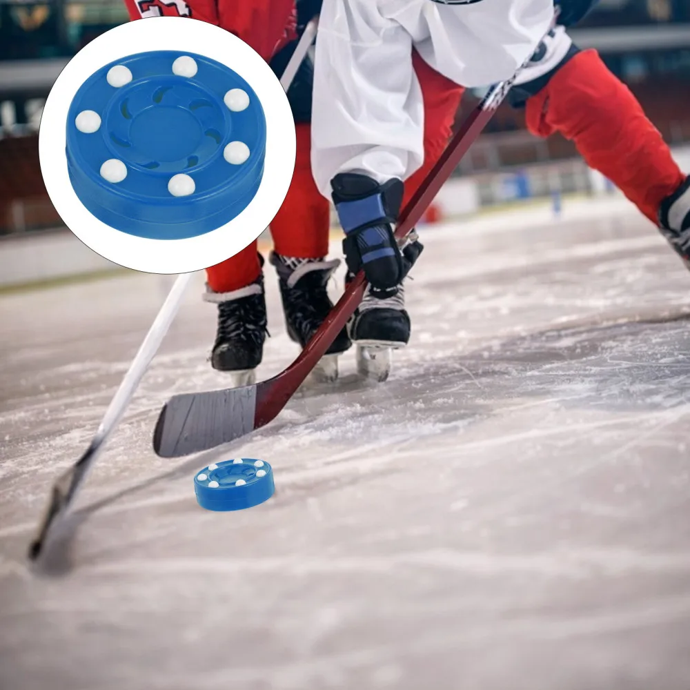 Description Picture 3 of itemRoller Hockey Pucks Good Resilience Hockey Pucks Entertainment Straight Row Roller Hockey Game Puck Training Fitness Accessories