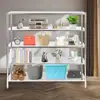 Adjustable Stainless Steel Storage Shelves 5 Tier Industrial Shelving Garage Warehouse Kitchen 2