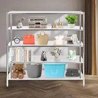 Adjustable Stainless Steel Storage Shelves 5 Tier Industrial Shelving Garage Warehouse Kitchen 2