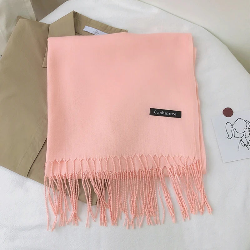 Рисунок 5 - Модный Однотонный женский кашемировый шарф