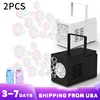 Bring 2 bottles of 50ml bubble water 2 pcs bubble machines Children toy bubble machine 10 hole handheld portable game bubble toy 1