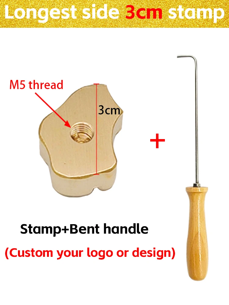 Personalized Custom Logo Branding Iron Stamp for Bakery and DIY Projects