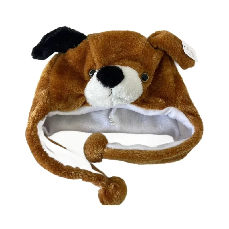 Cartoon Animals Penguin Duck Rabbit Elephant Shark Tiger Hats Children Student Performance Cosplay Ear Plush Caps Cute Gifts