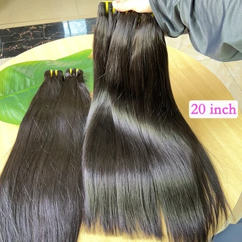 Bone Straight 100% Unprocessed Raw Virgin Human Hair Bundles 10-36 inches Hair Weave Extensions #1B Natural Color For Women 1