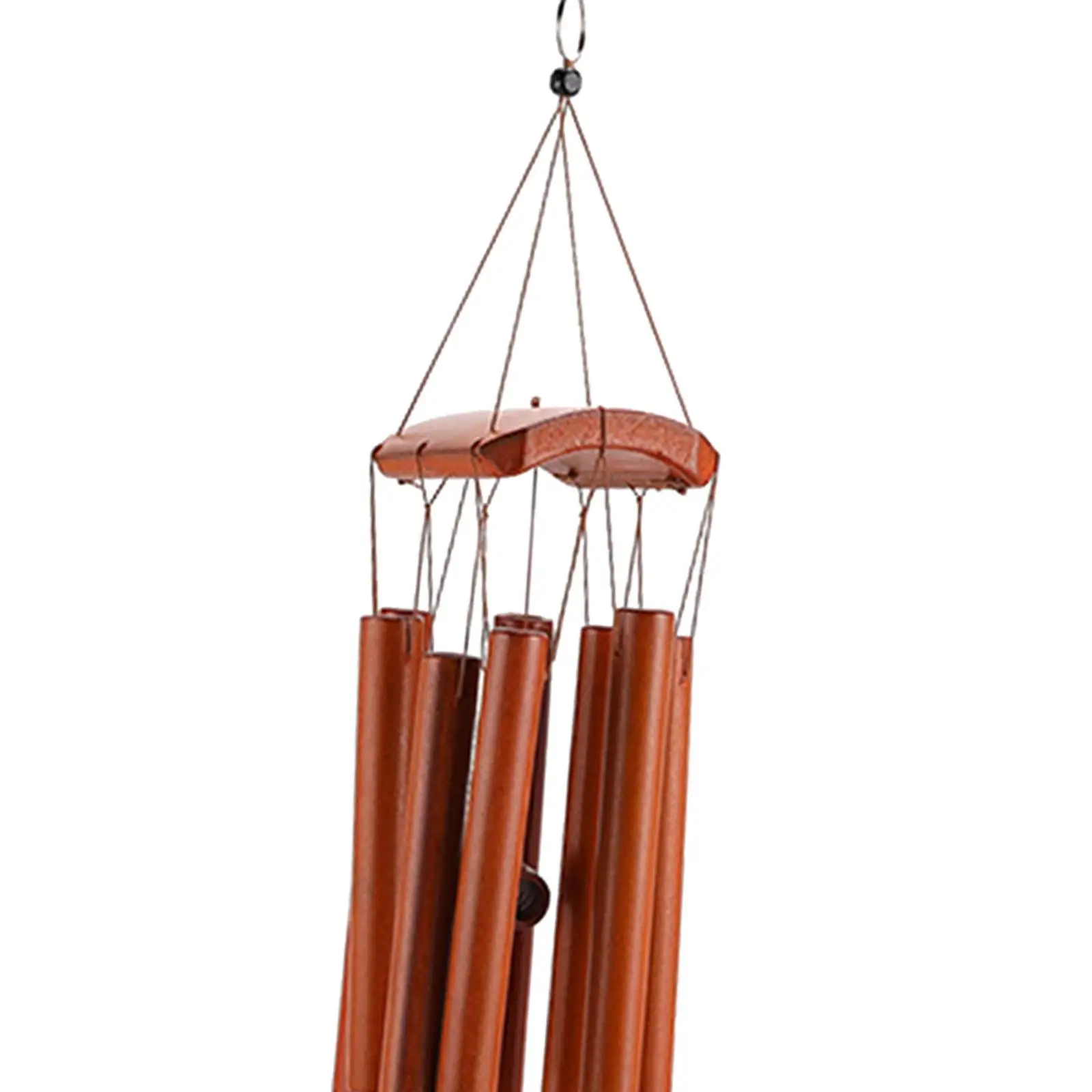 Wooden Wind Chime Bamboo Chime Bell Pendant Simple Hanging Garden Wind Chime Wind Bell for Garden Balcony Patio Yard Indoor