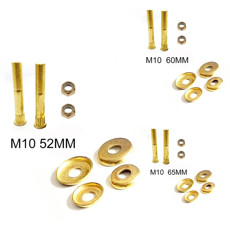 

52mm 60mm 65mm Longobard Skateboard Hollow Truck kingpin with Bushing cup Surfboard Truck hardware